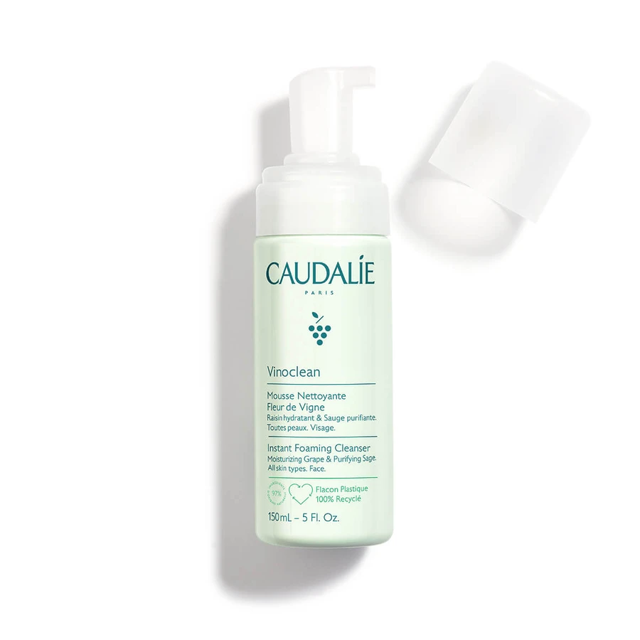 Caudalie | Vinoclean Instant Foaming Cleanser Gentle Facial Cleansing Foam | 150ml