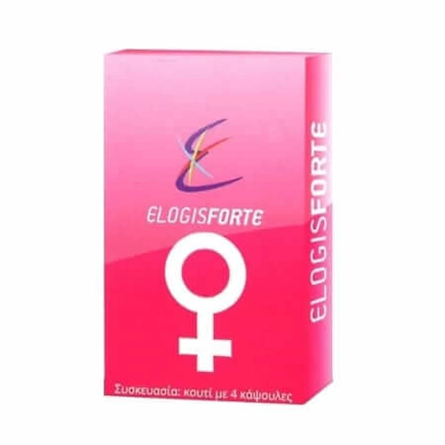 Elogis | Forte Pink Dietary Supplement for Increasing Female Libido | 4 Capsules