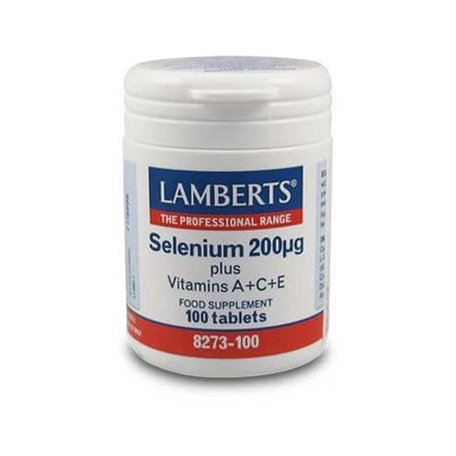 Lamberts | Selen 200mg plus Vitamine A+C+E| 100Tabs