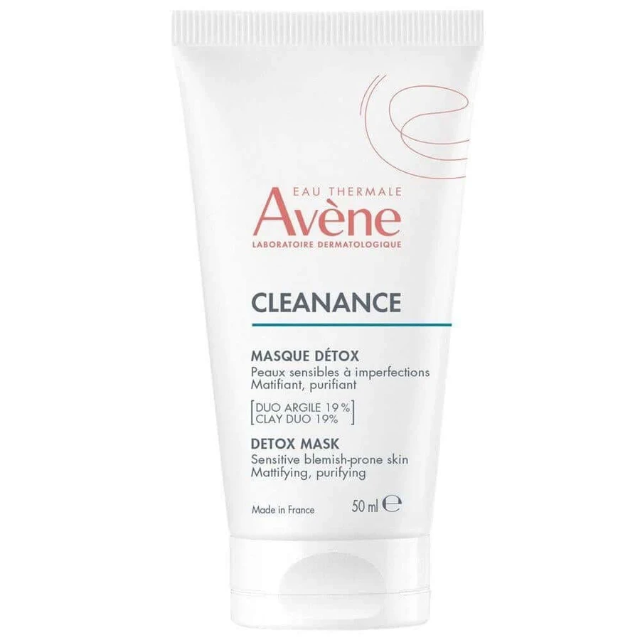 Avène | Cleanance Detox Face Mask | Masque détoxifiant pour le visage | Convient aux peaux sensibles avec imperfections | 50ml