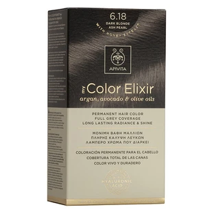 Apivita | My Color Elixir Dauerhafte Haarfarbe Nr. 6.18 Blond Dunkel Sandre Pearl | 50ml