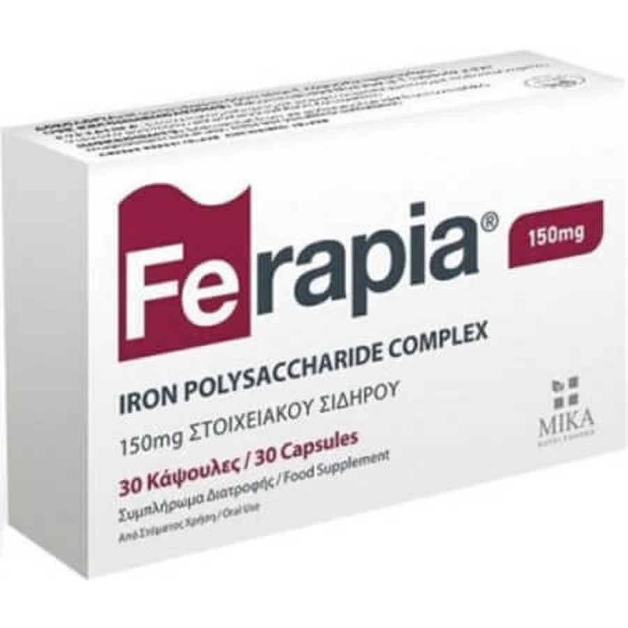 Ferapia | Iron Polisacharide Complex 150mg | 30 cápsulas