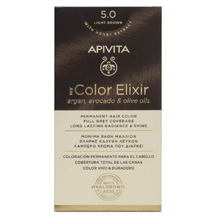 Apivita | My Color Elixir Permanent Hair Color No 5.0 Light Brown | 50ml