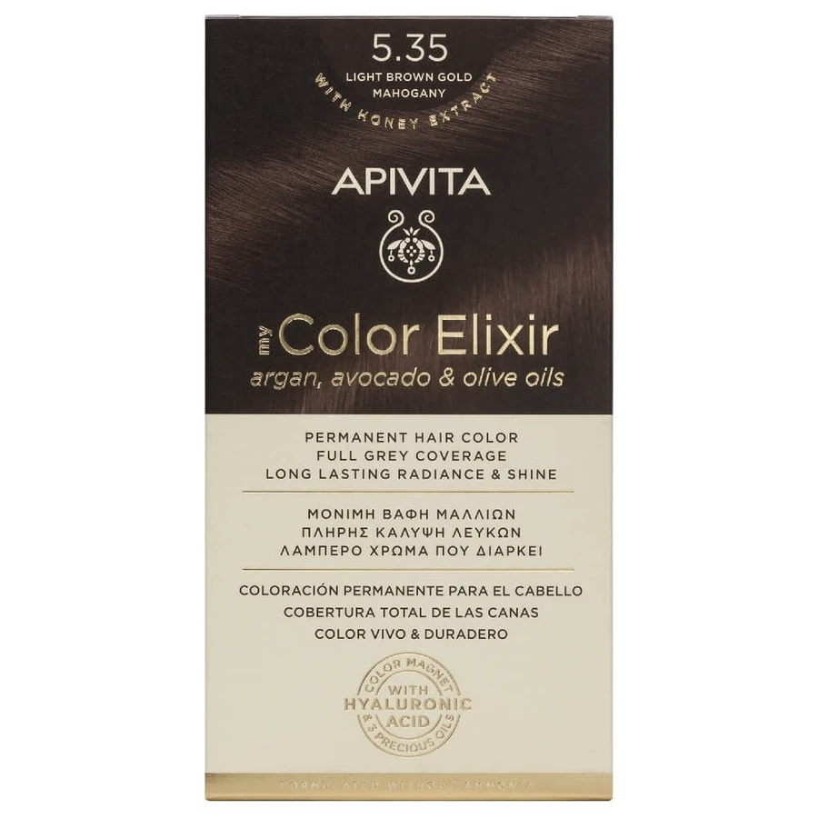 Apivita | My Color Elixir Permanent Hair Color No 5.35 Chestnut Light Honey Maoni | 50ml
