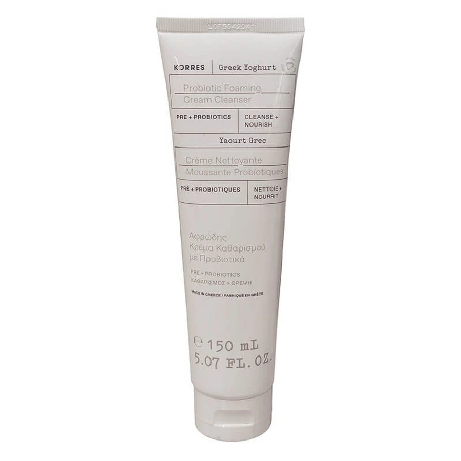Korres | Crema Espumosa Limpiadora Yogur Griego Probióticos Pre + Probióticos Crema Espumosa Limpiadora Facial Yogur Griego & Probióticos Prebióticos-Probióticos | 150ml