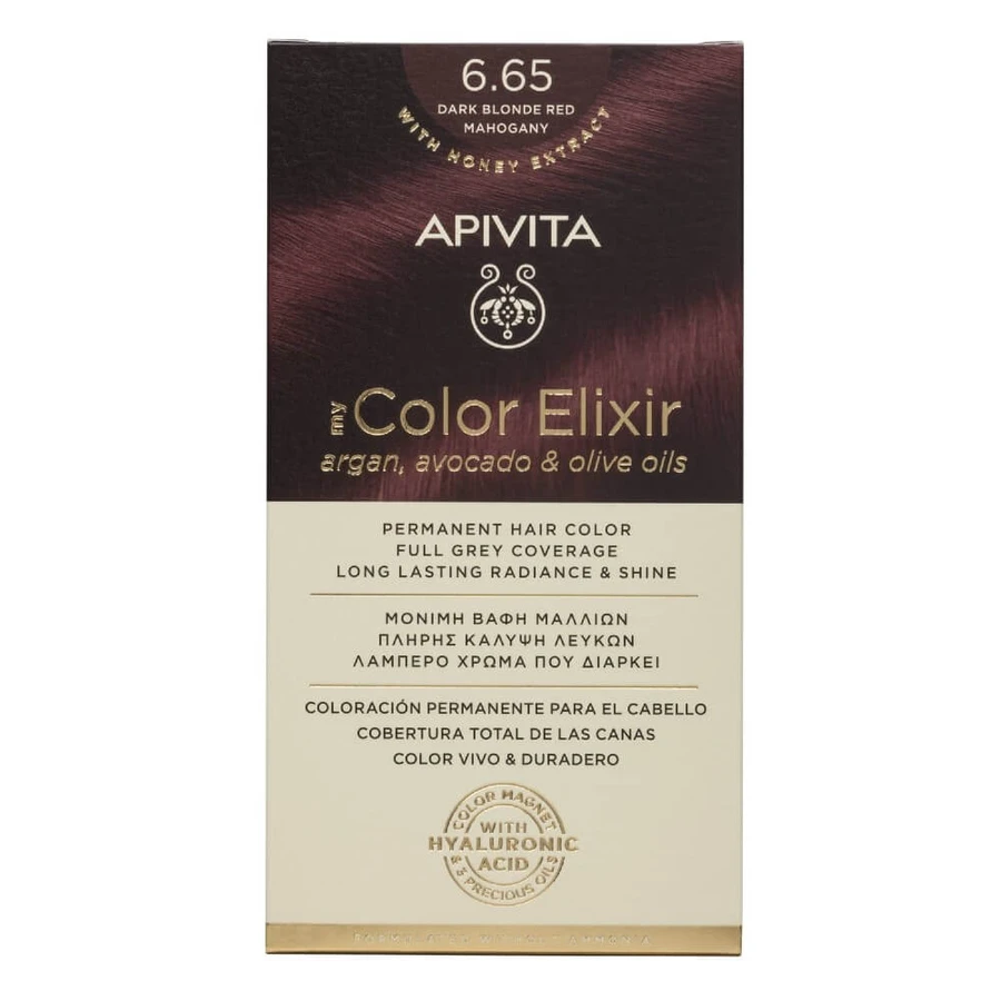 Apivita | My Color Elixir Permanent Hair Color No 6.65 Intense Red | 50ml