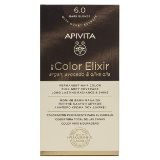 Apivita | My Color Elixir Tinte Permanente No 6.0 Rubio Oscuro | 50ml