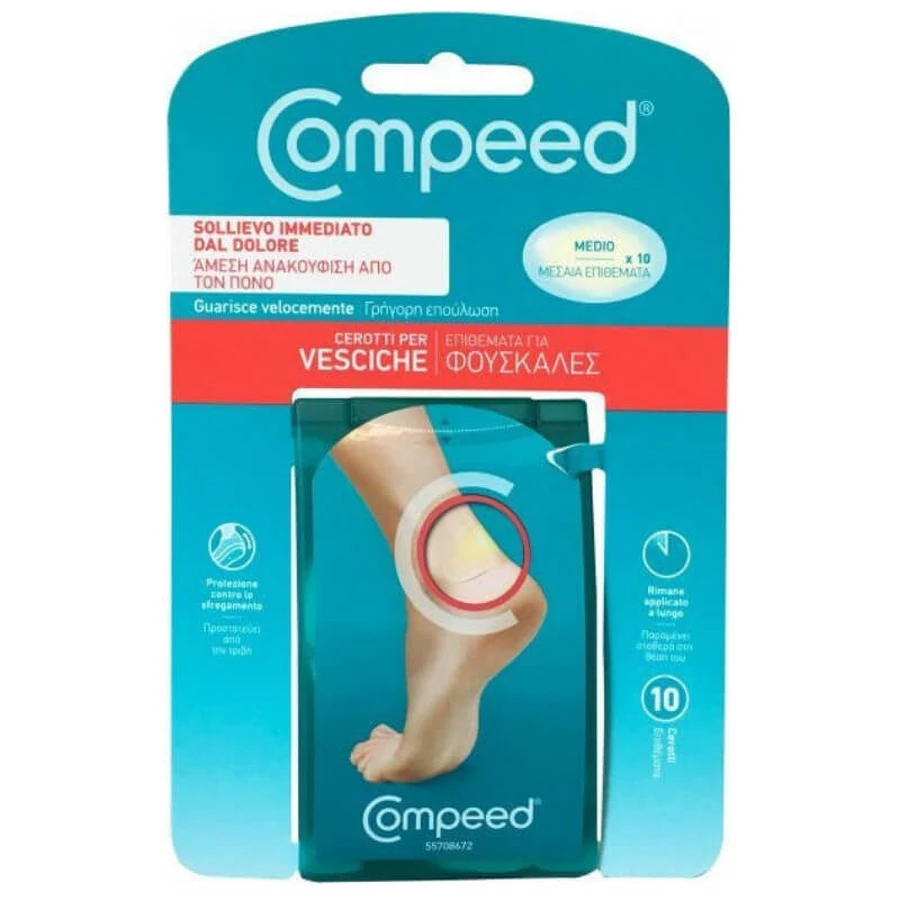 Compeed | Medium Pads voor Intense Blaren | 10st