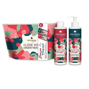 Messinian Spa | Promo Ik hou van jou Kersenveel Douchegel 300ml & Bodymelk | 300ml