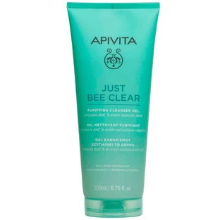 Apivita | Gel nettoyant Just Bee Clear à la Propolis AmC et à l'Acide Salicylique aux plantes | 200ml