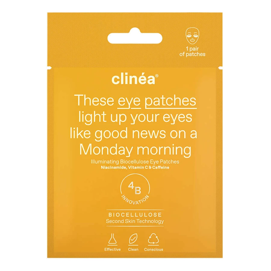 Clinea | Parches oculares iluminadores de biocelulosa para brillo | 1par