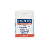 Lamberts | Vitamin D3 400iu (10μg) | 120 capsules