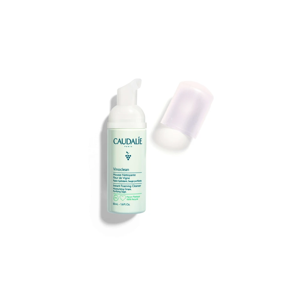 Caudalie | Vinoclean Instant Foaming Cleanser Gentle Facial Cleansing Foam | 50ml