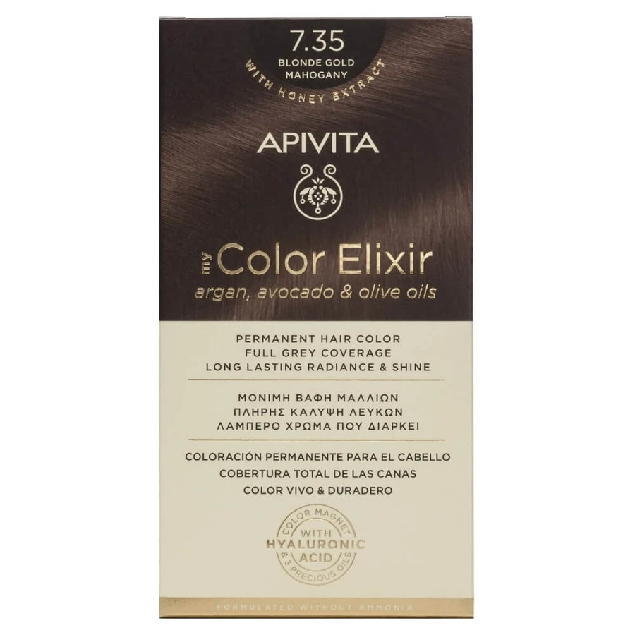 Apivita | My Color Elixir Permanent Hair Color No 7.35 Blond Honey Maoni | 50ml