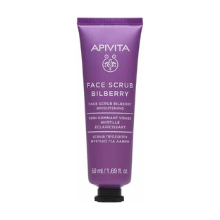 Apivita Scrub Bilberry Exfoliërende Gezichtscrème met Bosbes | 50ml