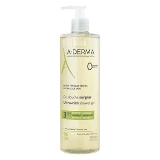 A-Derma | Ultra Rijke 3-in-1 Douchegel Ultra Rijke Reinigingsgel voor Droge Huid | 750ml