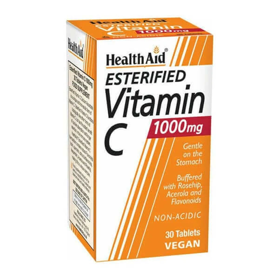 Health Aid | Veresterde Vitamine C 1000mg | Vitamine C Ester met Bioflavonoïden | 30 tabletten