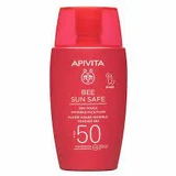 Apivita | Bee Sun Safe Dry Touch Invisible Face Fluid | Delicate Sun Safe Dry Touch Invisible Face Fluid | SPF50 Sunscreen Face Cream | 50ml