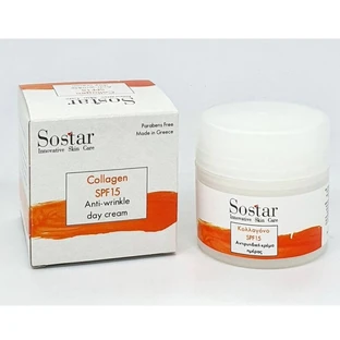 Sostar | Anti-rimpel dagcrème met collageen en SPF15 | 50 ml
