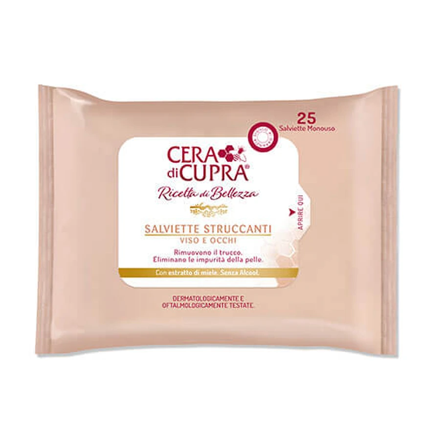 Cera di Cupra | Makeup Remover Wipes for Face & Face Care 25pcs | 25pcs
