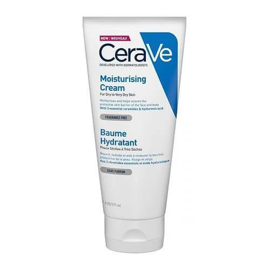 CeraVe | Crème Hydratante | Crème Hydratante pour le Visage & Soin du Visage Corps pour Peaux Sèches / Très Sèches| 177gr