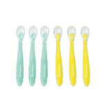 Set of 6 coloured flexible spoons, Badabulle