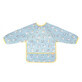 Bib with sleeves, blue with kittens, Badabulle