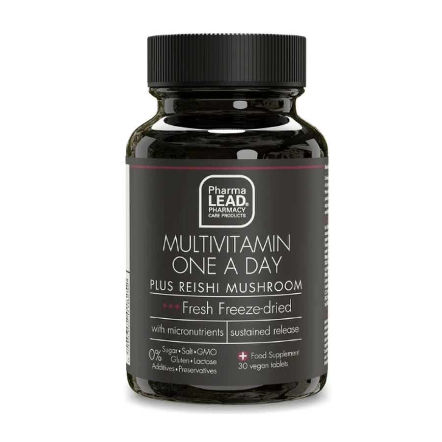Pharmalead | Multivitamin One A Day Plus Reishi-Pilz | 30veg.tabs