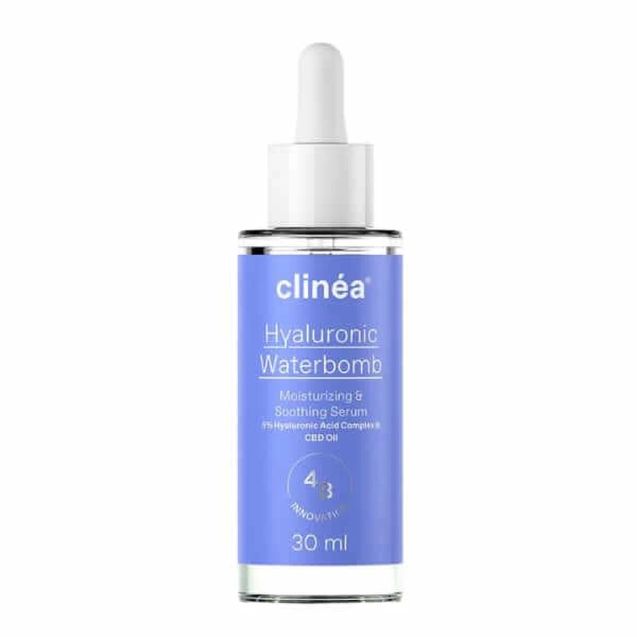 Clinéa | Hyaluronic Waterbomb Serum | Moisturizing & hydrating serum | Hyaluronic Waterbomb Serum Soothing Serum | 30ml
