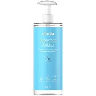 Clinea | Agua Micelar Limpiadora Superfood Splash | 400ml