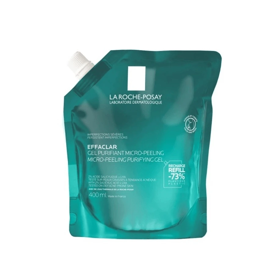 La Roche Posay | Recambio Gel Purificante Effaclar Micro-Peeling | 400ml