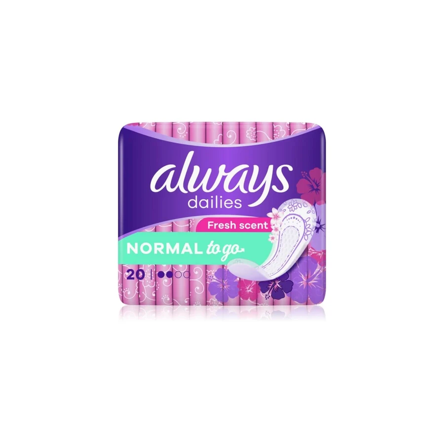 Always Dailies To Go Normaal Maandverband met Frisse Geur | 20st