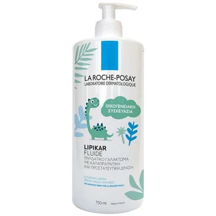 La Roche-Posay | Lipikar Fluide | Emulsion hydratante pour peaux sèches/atopiques Bonus Pack avec 350ml de cadeau| 750ml