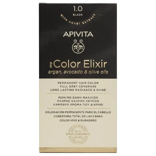 Apivita | My Color Elixir Permanent Hair Color No 1.0 Black | 50ml