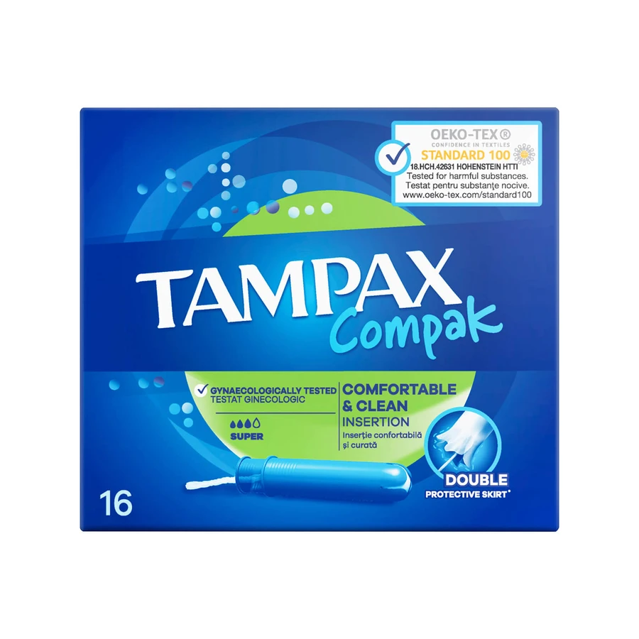 Tampax | Compak Super Tampons mit Applikator | 16 St.
