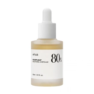Anua | Heartleaf 80% Soothing Ampoule | Sérum hydratant pour le visage pour peau de verre| 30ml