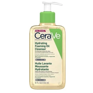 CeraVe | Aceite Limpiador Espumoso Hidratante Aceite Limpiador para Pieles Secas y Sensibles | 236ml