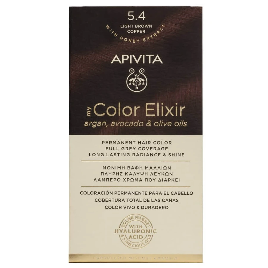 Apivita | My Color Elixir Permanente Haarkleuring Nr 5.4 Bruin Licht Brons | 50ml