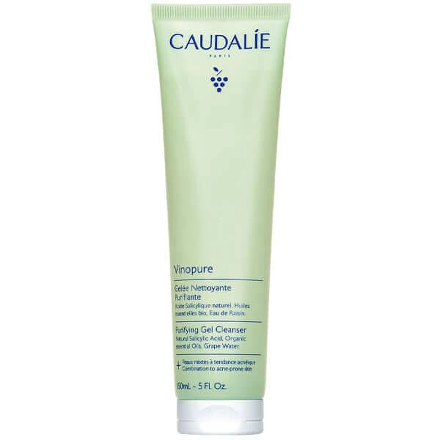 Caudalie | Vinopure Gel nettoyant purifiant Gel nettoyant visage | 150ml