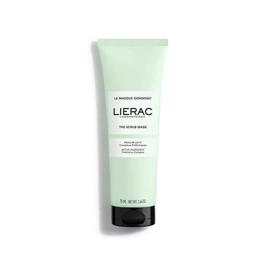 Lierac | Scrub Masker met Prebiotica Complex | 2 in 1 Gezichtsscrub Masker voor Reiniging, Gladmaken & Exfoliatie Glans | 75ml | 75ml