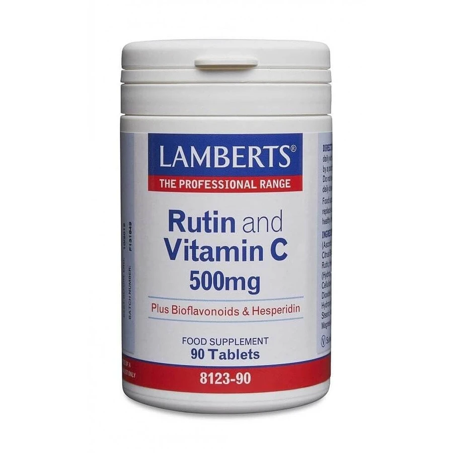 Lamberts | Rutina y Vitamina C 500 mg más Bioflavonoides | 90 comp.