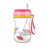 Sport cup with straw and float Flip-Top Cat, 350 ml, Canpol Babies