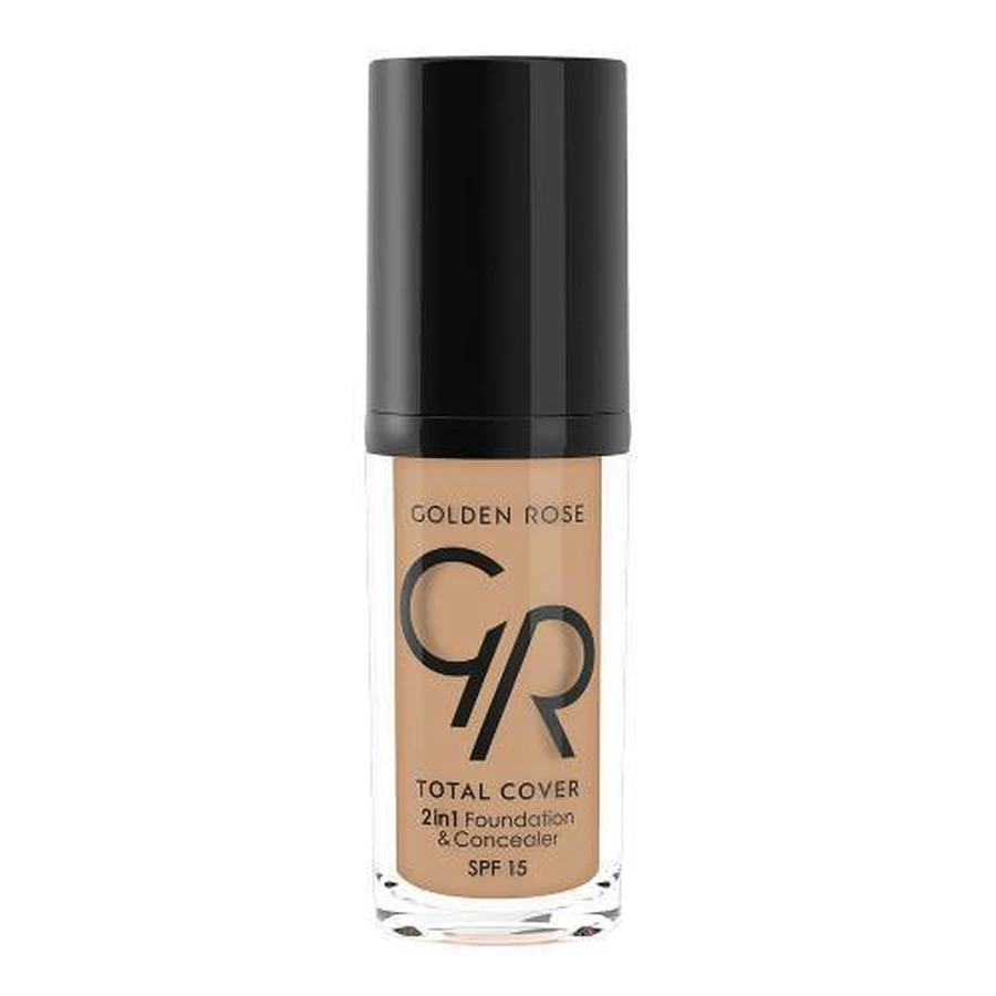 GOLDEN ROSE Totale Dekking 2 in 1 Basis & Concealer Nr.18 - Cappuccino 30ml