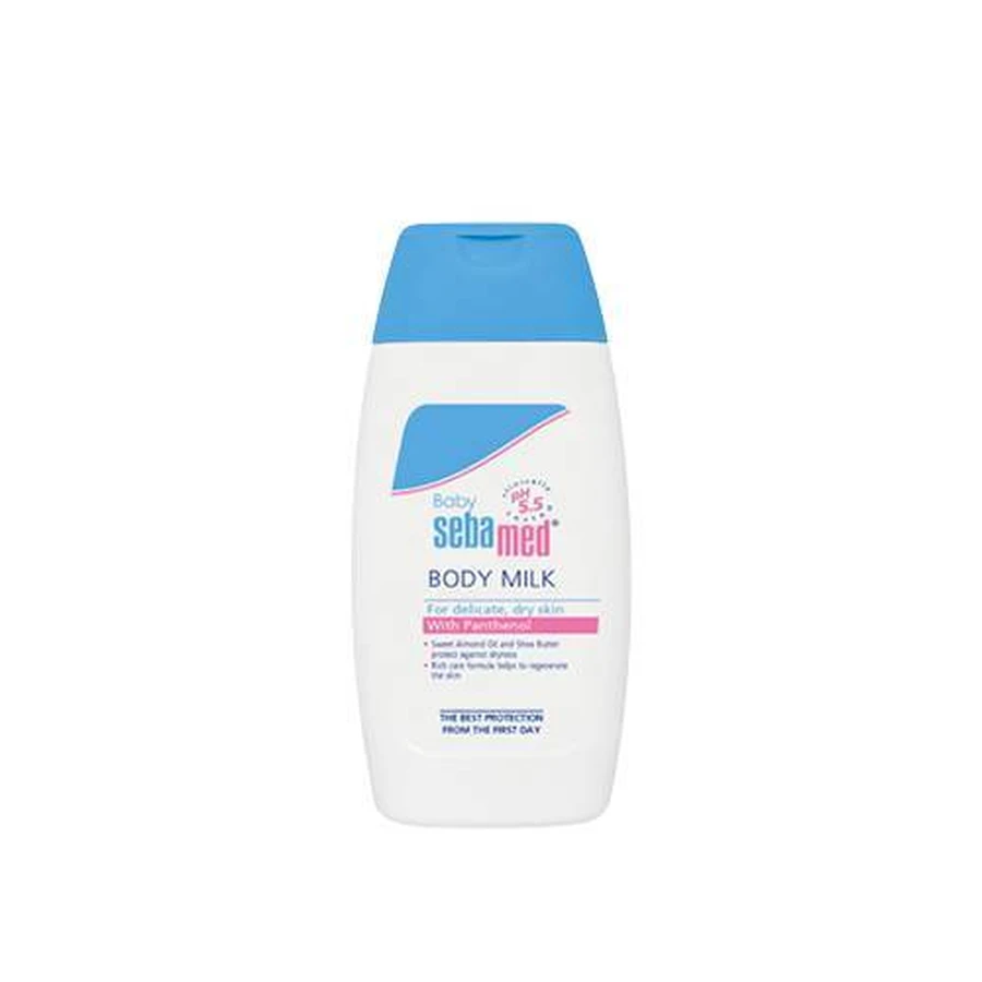 SEBAMED Baby Body-Milk Baby Gezichts- en Lichaamsmelk voor Gevoelige, Droge Huid 200ml