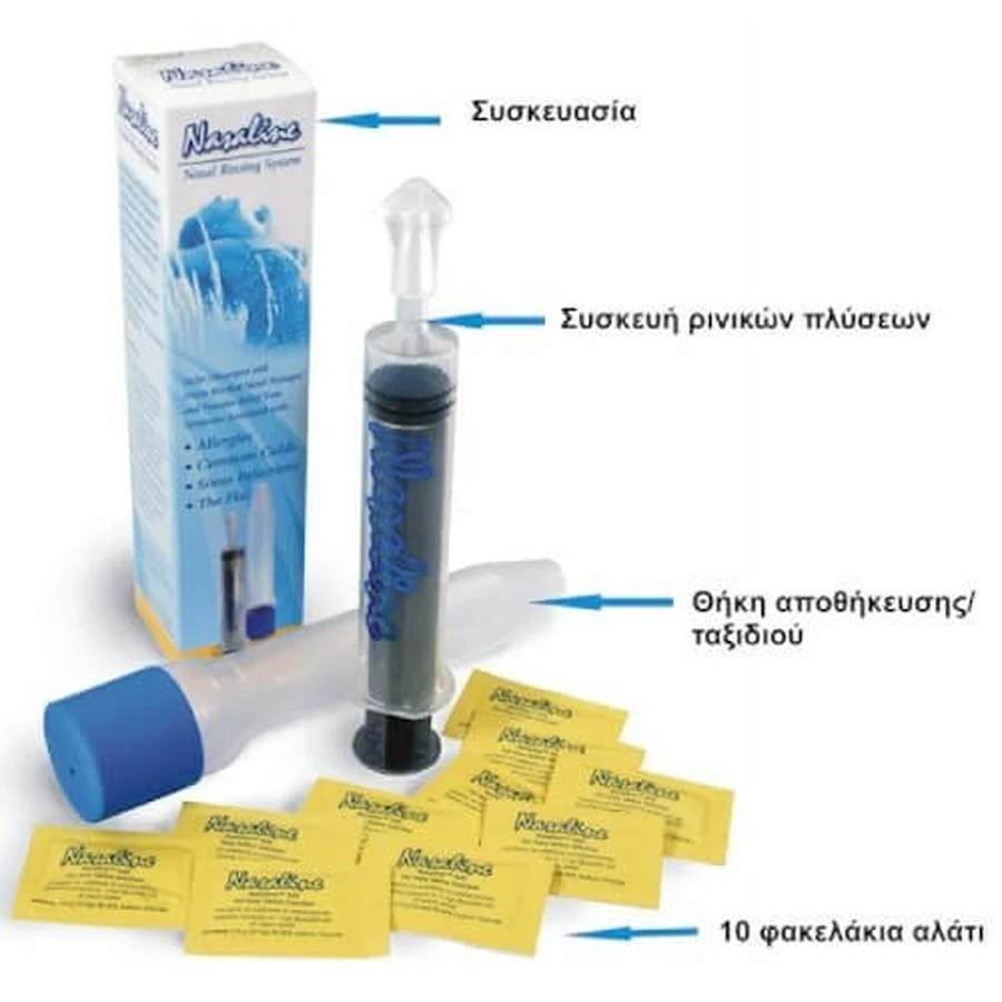 Système de lavage nasal NIKOMA Nasaline pour adultes