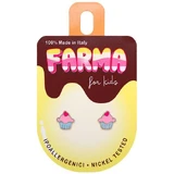 FARMA BIJOUX Hypoallergene Ohrringe für Kinder Cupcakes 7mm
