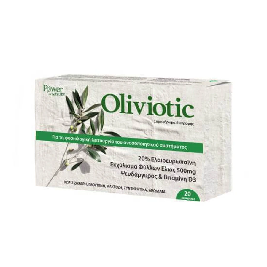 POWER HEALTH Supliment alimentar sinergic Oliviotic 20 capsule