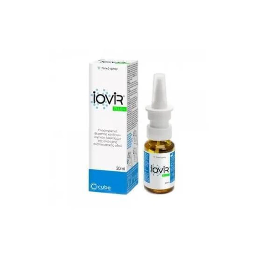 CUBE PHARMACEUTICALS Iovir Plus Nasal Spray Antiviral Spray for Nasal Congestion 20ml