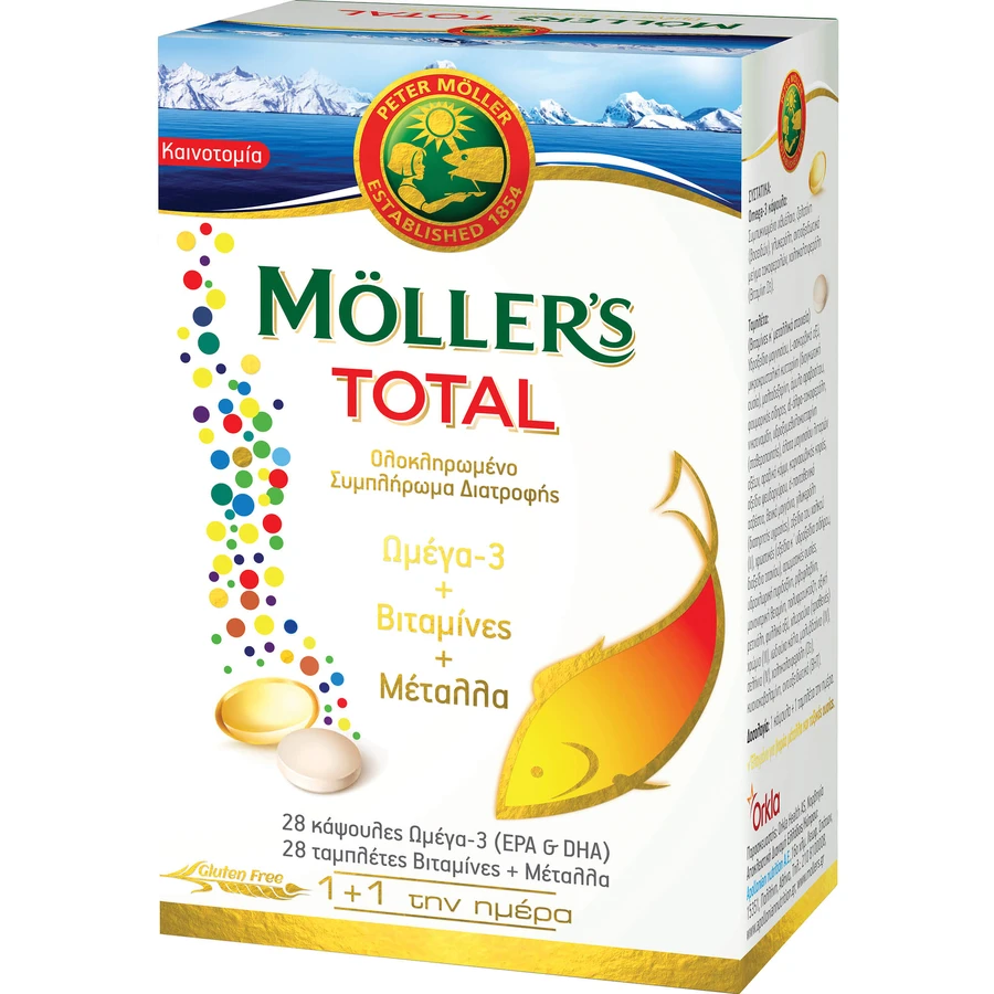 Moller's Total, volledige formule 28 tabletten en 28 capsules