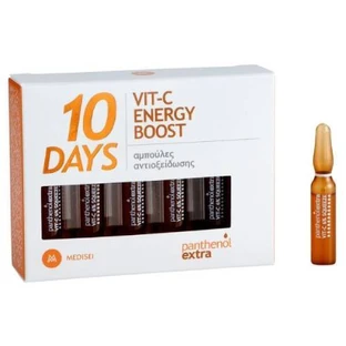 PANTHENOL Extra 10 Días Vit-C Energy Boost Serum Facial Antiedad con Vitamina C para Brillo 10x2ml